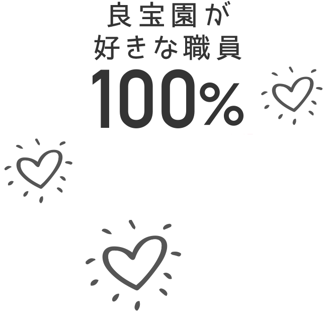 良宝園が
好きな職員100%